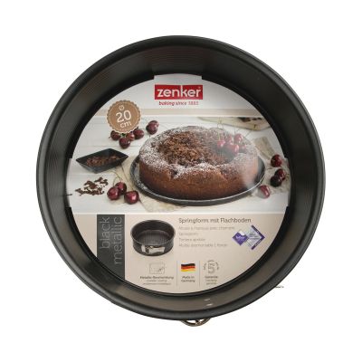 Verpackung der 20 cm Springform mit Kuchenabbildung und Produktinfos