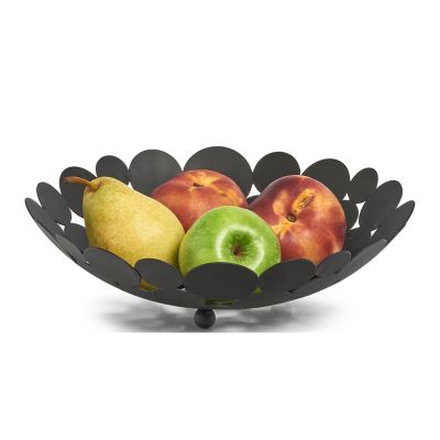 Alternative Ansicht: Zeller Obstkorb; Farbe schwarz; Material Metall; Maße ca. D 29 × 8,5 cm.