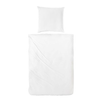 Bettwäsche weiß 100% Baumwolle 155 x 220