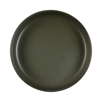 Draufsicht auf Gourmetteller der Serie Coppa, Farbe Grün; Rand und Innenfläche sind erkennbar.