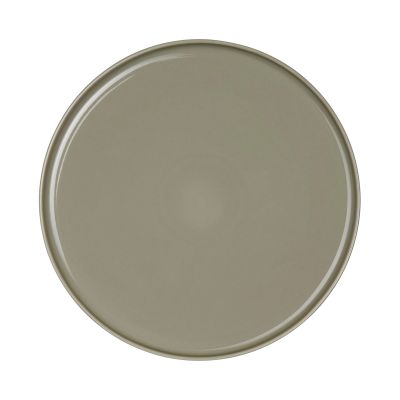 Essteller der Serie Coppa, Farbe Grün von oben; Kontur, Rand und Innenfläche sind sichtbar.