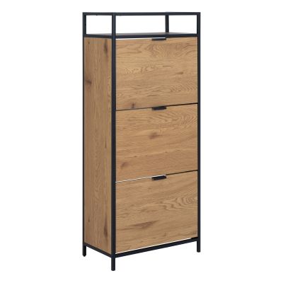 Schuhschrank in matt schwarz