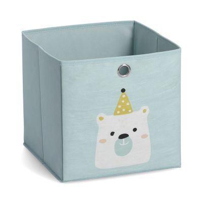 Zeller Aufbewahrungsbox "Icebear"; Farbe mint; Material Vlies; Maße ca. 28 × 28 × 28 cm.