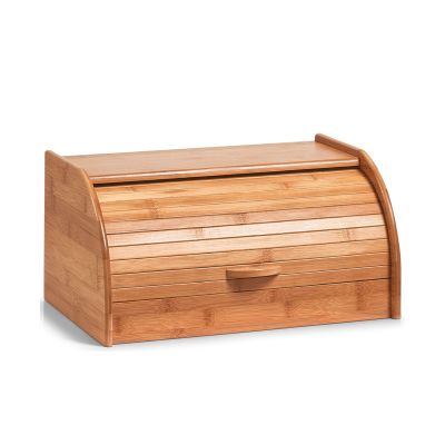 Zeller Rollbrotkasten; Farbe natur; Material Bambus; Maße ca. 40 × 26 × 20 cm.
