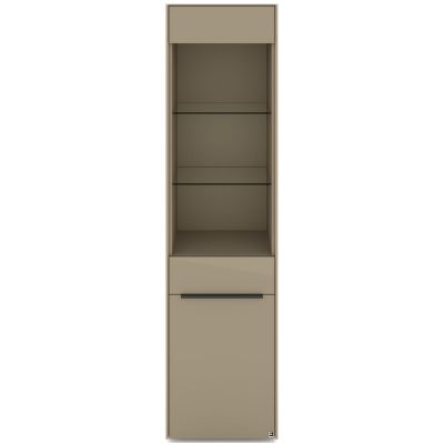 Vitrine Set One Reno in Taupe glanz 48x185x42 cm