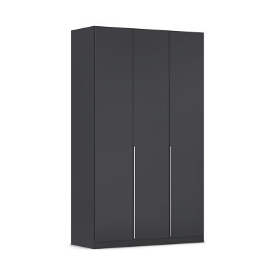 Drehtürenschrank 3-türig grau metallic