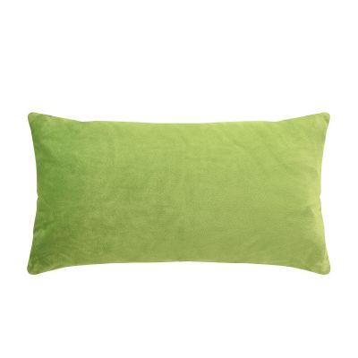 Kissenhülle Smooth in Grün, 25 × 50 cm, frontal freigestellt mit einfarbiger samtig wirkender Oberfläche.