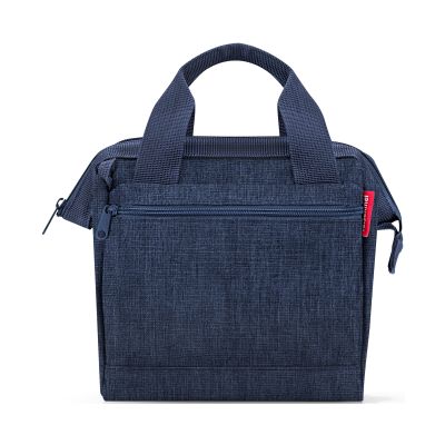 Dunkelblaue Reisenthel Allrounder Cross Tasche mit Frontfach und kurzen Tragegriffen