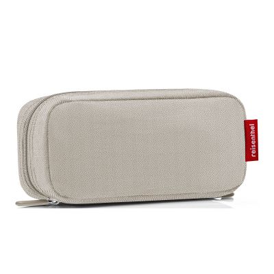 Beige Reisenthel Etui mit feinem Fischgrätmuster und Reißverschluss