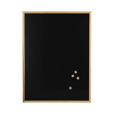 Zusätzliche Ansicht: Zeller Kreide-/Magnettafel; Farbe schwarz/natur; Material Metall/Kiefer; Maße ca. 60 × 80 cm.