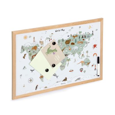 Alternative Ansicht: Zeller Magnet-/Schreibtafel; Farbe natur; Material Metall/Kiefer; Maße ca. 60 × 40 cm.