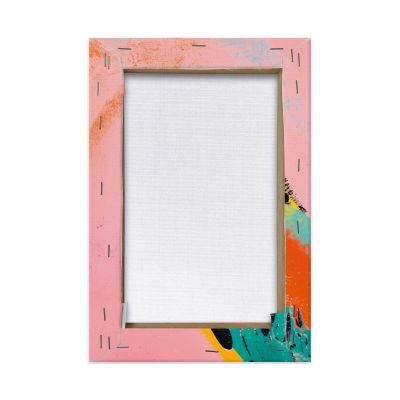 Rückansicht des Wandbilds „Coloured Bird“, 20 × 30 cm; sichtbar sind Rückwand und rückseitige Konstruktion.