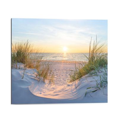 Frontansicht des Wandbilds „Golden Hour“ in Beige, Größe 40 × 50 cm; das vollständige Motiv ist zu sehen.